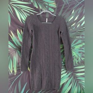 Willow & Clay Sweater Dress in Grey